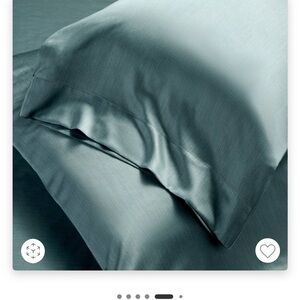 Luxury Rayon from bamboo Blissful Pillowcase Set . Light Teal Blue